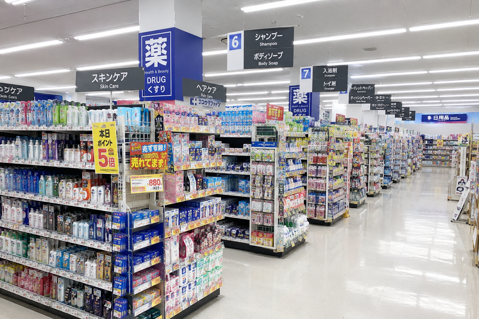 ドラッグストア店内イメージ